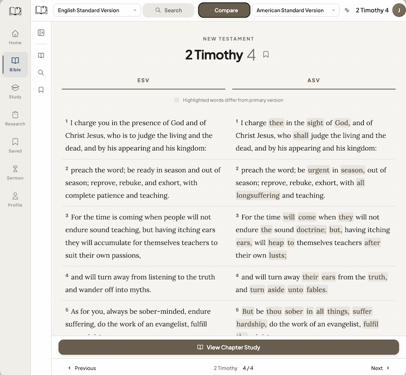 iPad showing side-by-side translation comparison